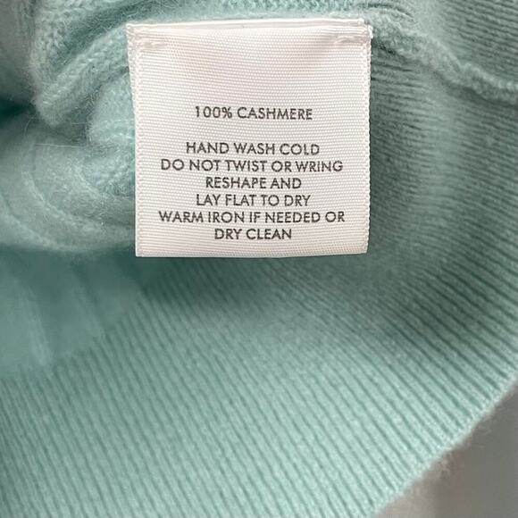 White + Warren XS Flutter Sleeve Cashmere Sweater Ribbed - Picture 6 of 7